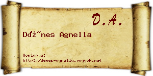 Dénes Agnella névjegykártya